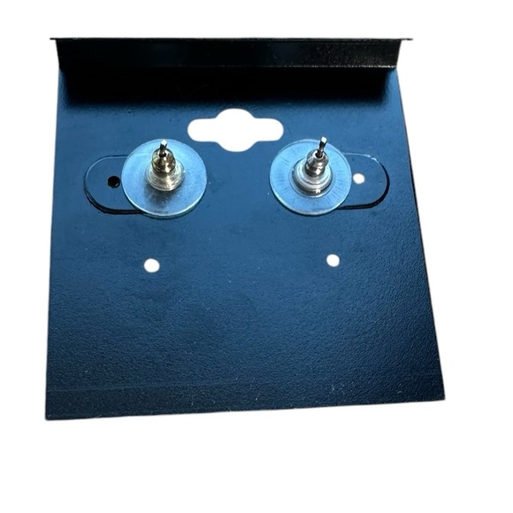 BRIGHTON DANGLE DROP EARRINGS SILVER BLACK ONYX - Picture 3 of 3